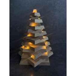 Holzdeko-Baum inkl. LED Lichterkette