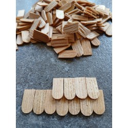 Lärchen-Holzschindeln/Dachschindeln (rund)