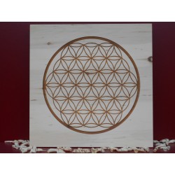 Zirben - Holzbild „Blume des Lebens“